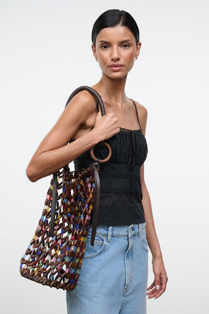 STAUD | Del Mar Bucket Bag Sea Glass Multi