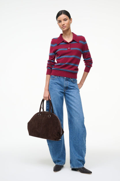 STAUD | Hester Satchel Espresso Suede