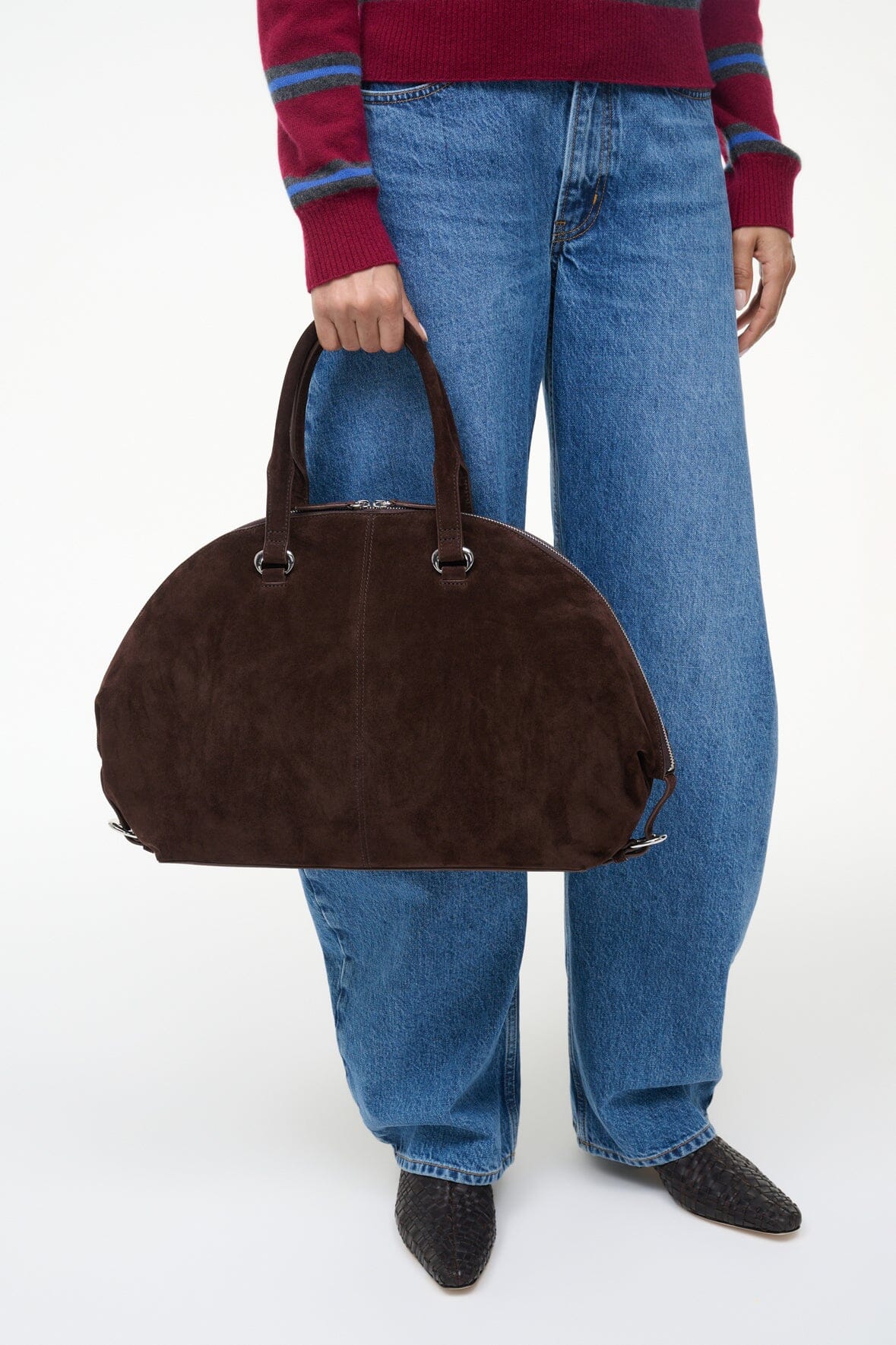 STAUD | Hester Satchel Espresso Suede
