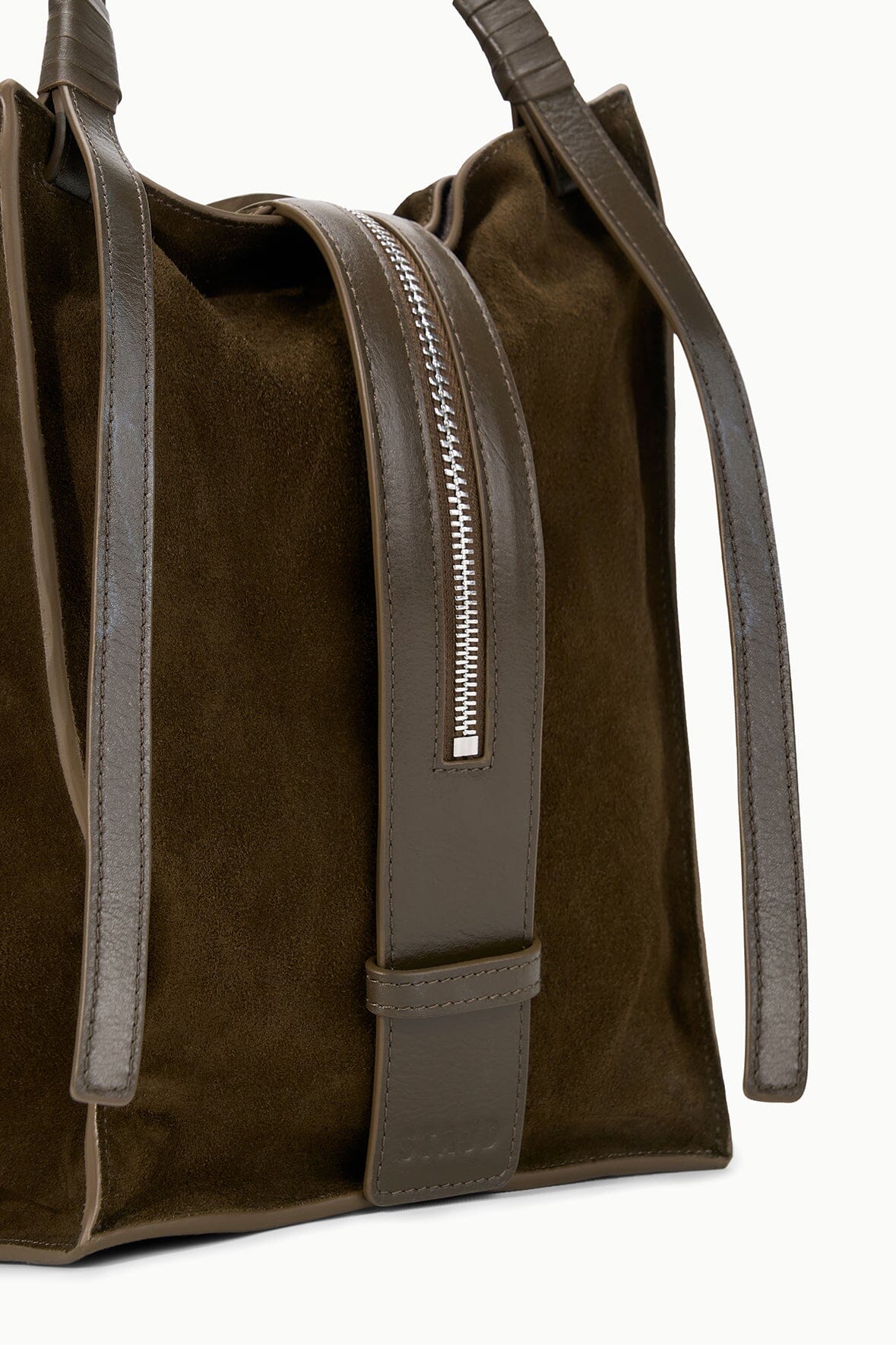STAUD | Large Harold Bag Truffle Suede