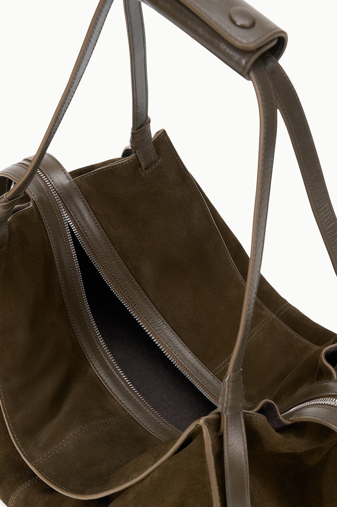 STAUD | Large Harold Bag Truffle Suede