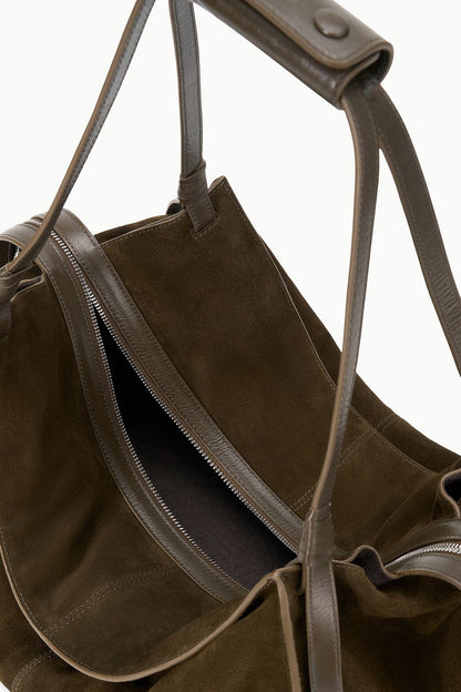 STAUD | Large Harold Bag Truffle Suede