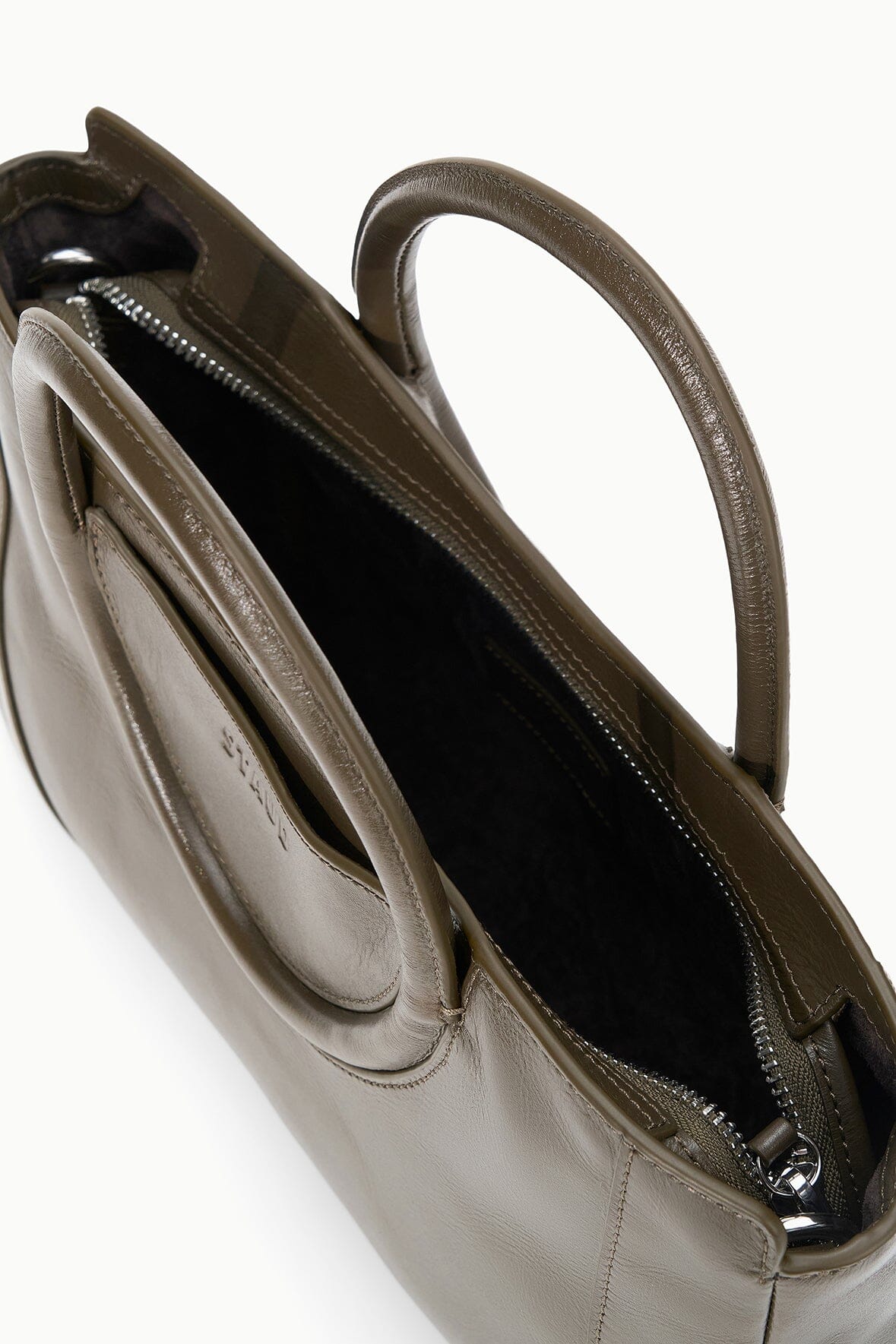 STAUD | Maude Mini Satchel Bag Truffle