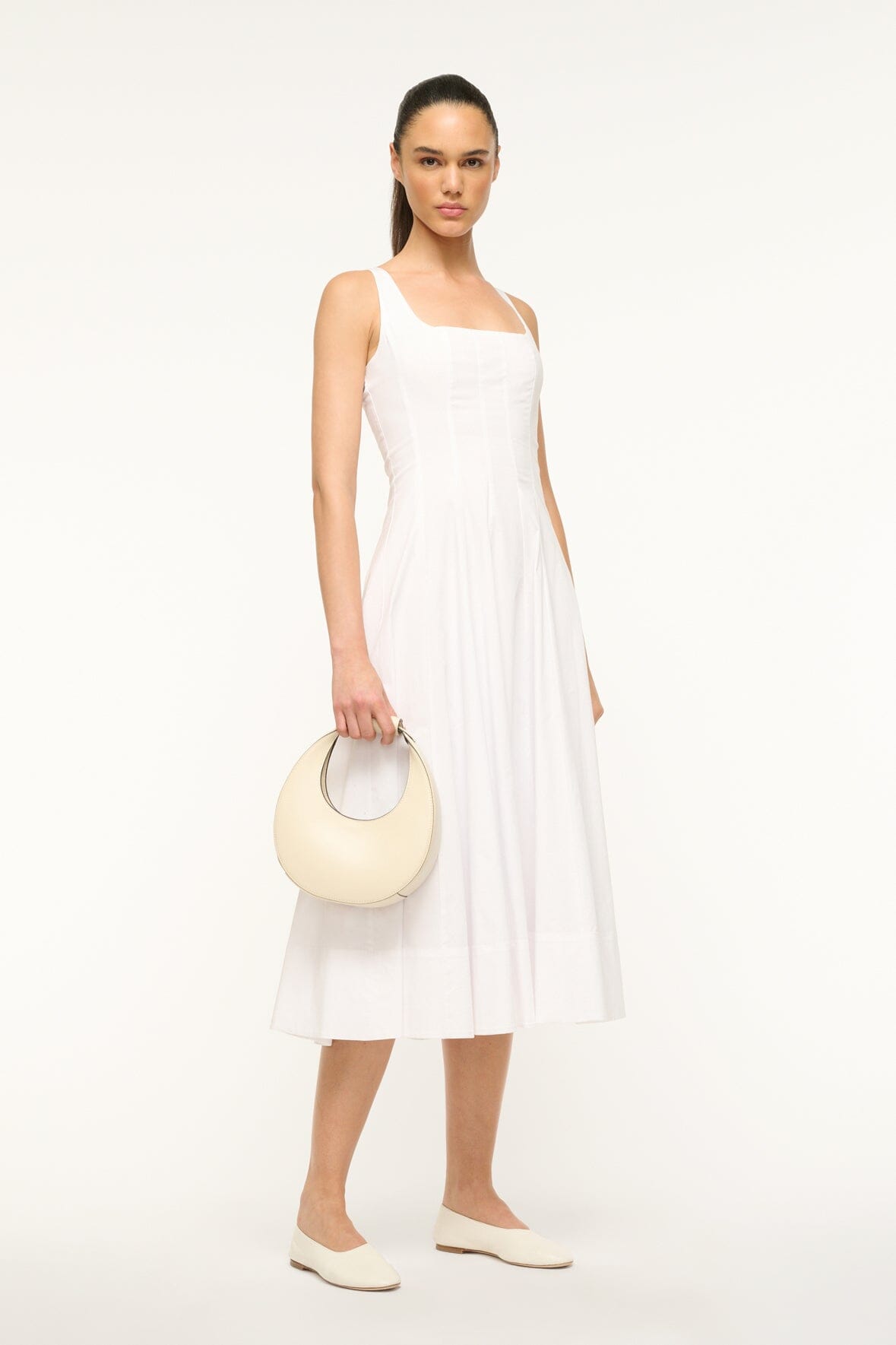 STAUD | Mini Moon Bag - Cream