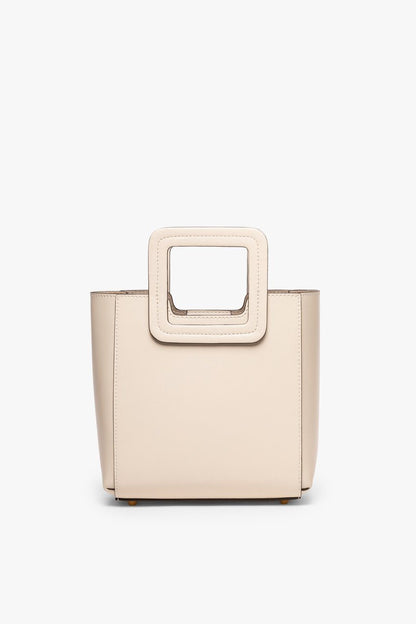 STAUD | Mini Shirley Leather Bag - Cream