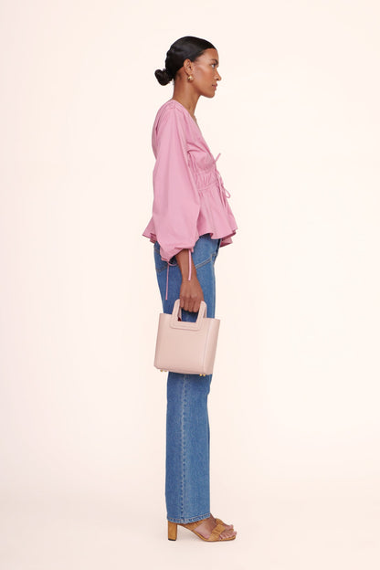 STAUD | Mini Shirley Leather Bag - Blush
