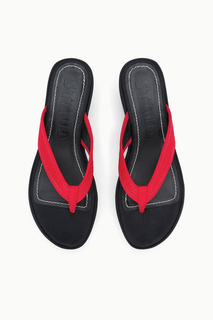 STAUD | Remy Thong Wedge Black Multi