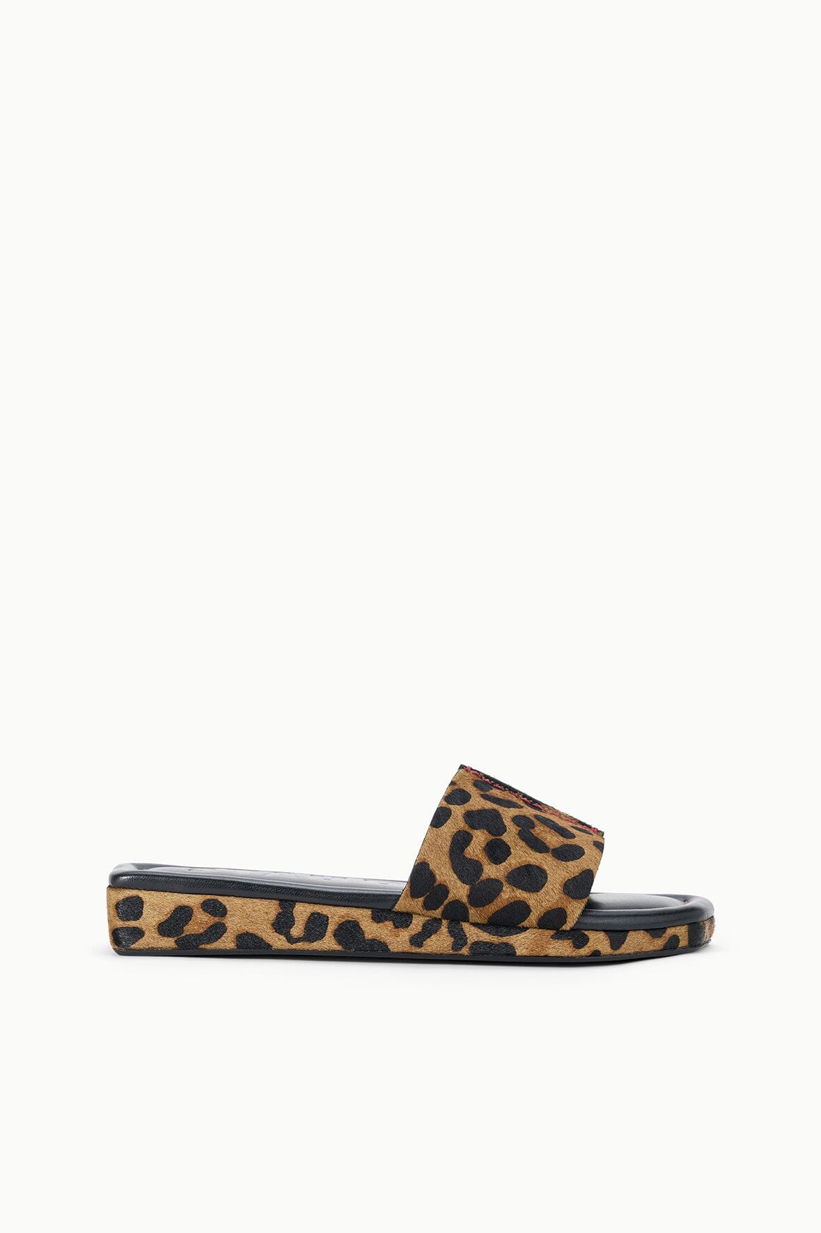 STAUD | Fallon Cheetah Haircalf Platform Sandals - Staud