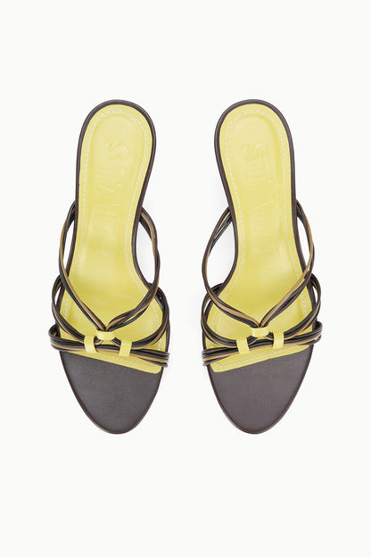 STAUD | Carrie Mule Espresso Citron
