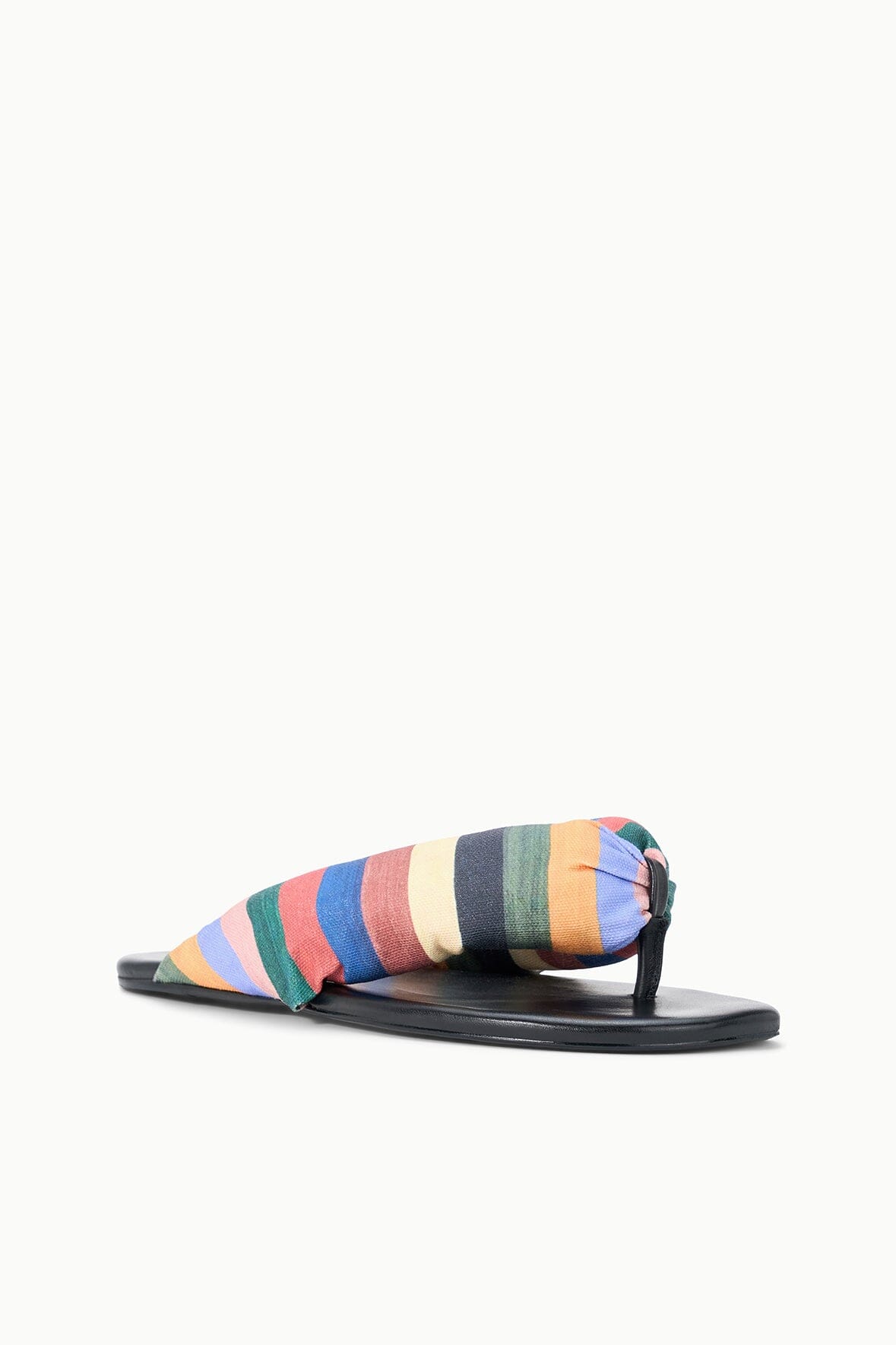 STAUD | Juno Multicolor Artist Stripe Puffy Thong Sandal - Staud