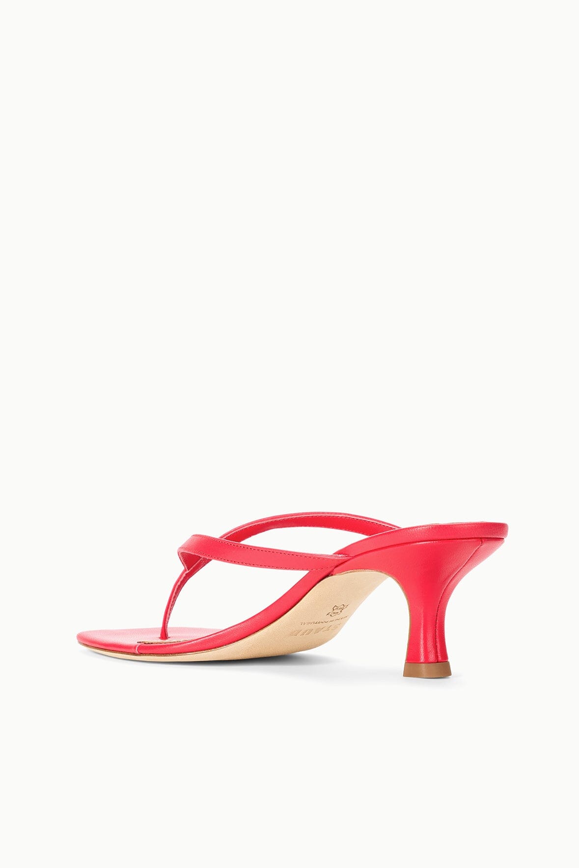 STAUD | Freja Kitten Heel Red Rose