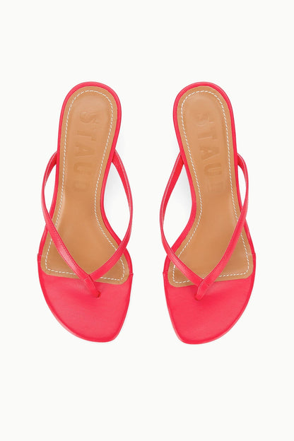 STAUD | Freja Kitten Heel Red Rose