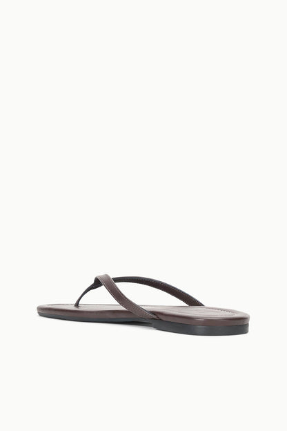 STAUD | Freja Espresso Brown Nappa Leather Sandal