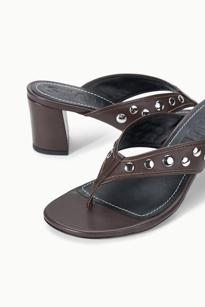 STAUD | Nova Thong Heel Espresso Studs