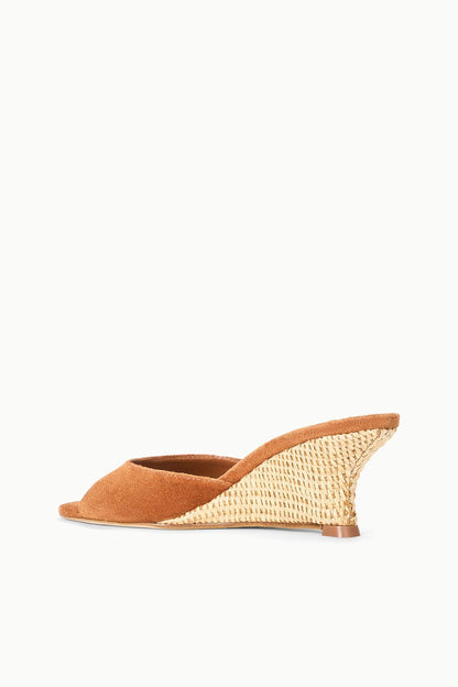 STAUD | Brigitte Wedge Tabac Natural