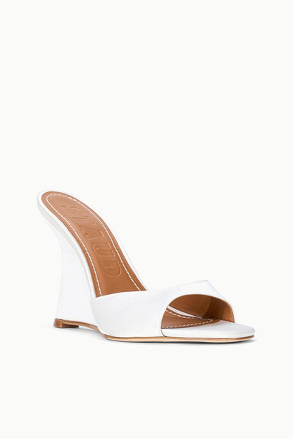 STAUD | Brigitte High Wedge Ivory