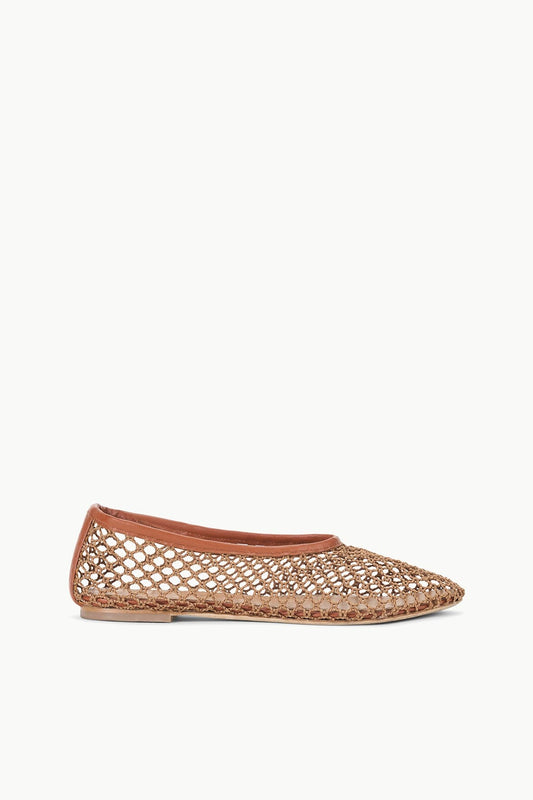 STAUD | Alba Ballet Tan Netting