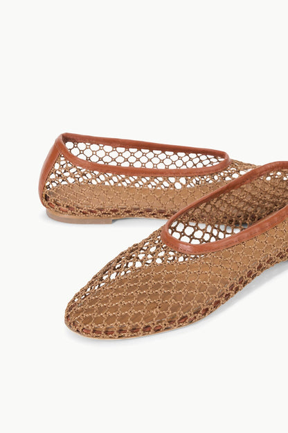 STAUD | Alba Ballet Tan Netting