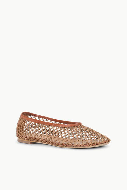 STAUD | Alba Ballet Tan Netting