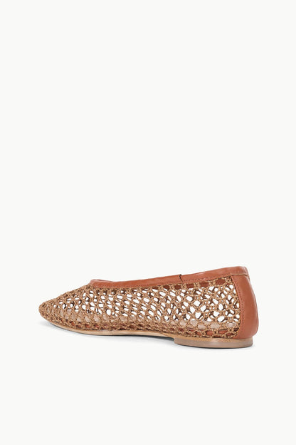 STAUD | Alba Ballet Tan Netting