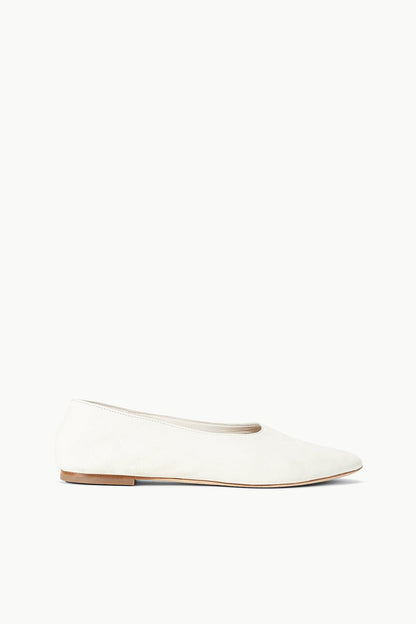 STAUD | Alba Ballet Flat Paper