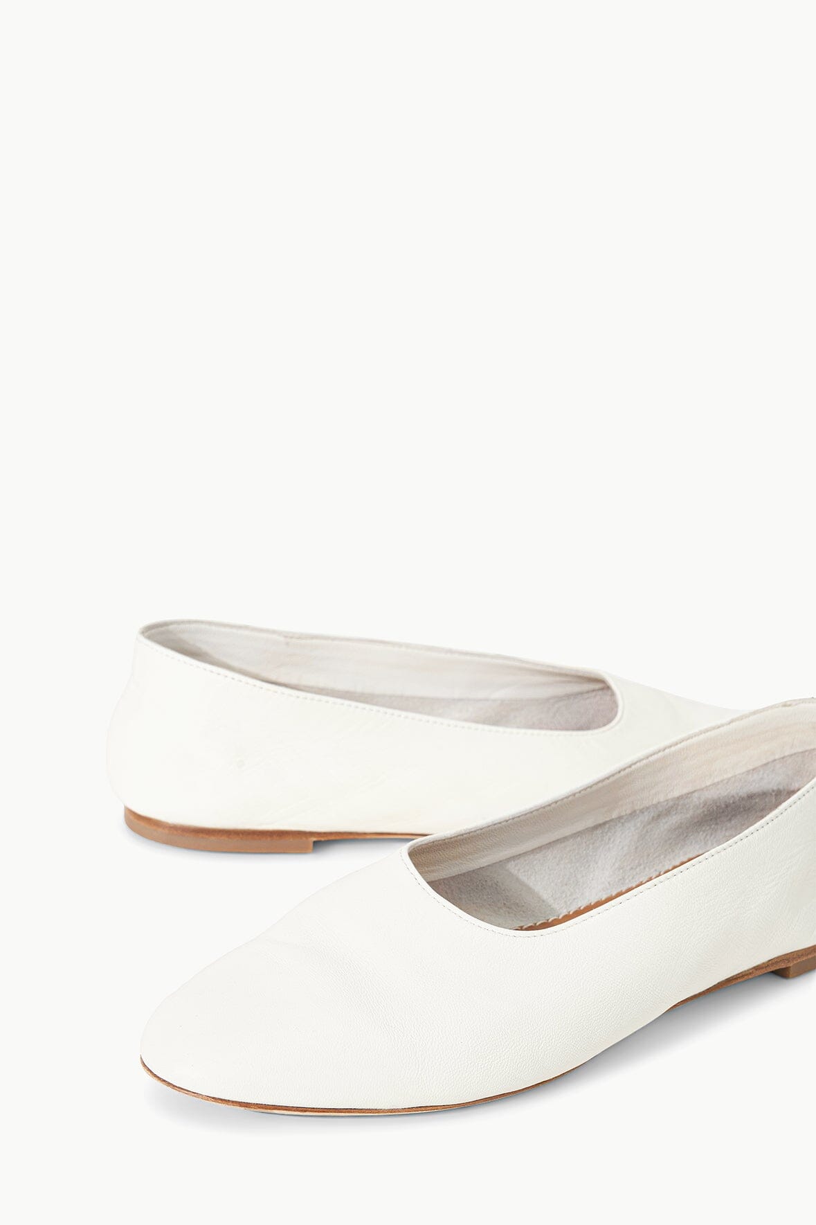 STAUD | Alba Ballet Flat Paper