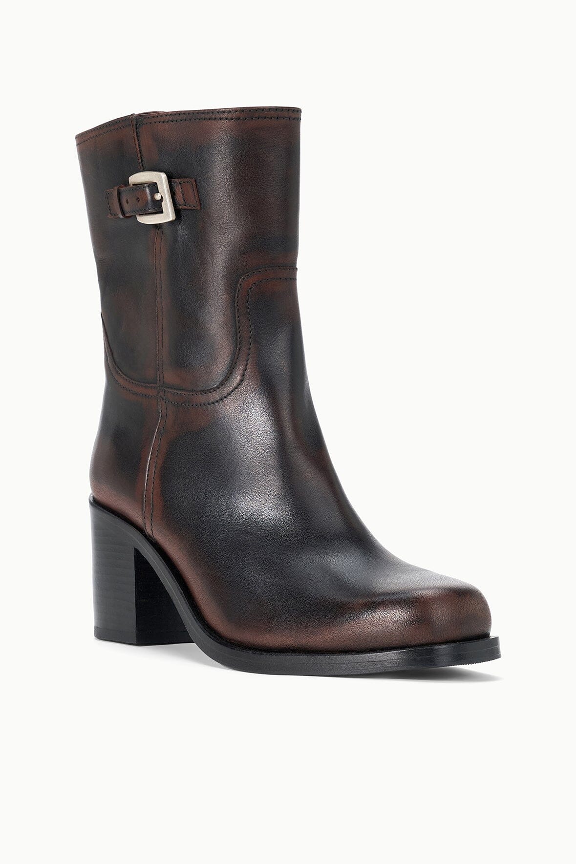 STAUD | Brooklyn Ankle Boot Espresso Distressed