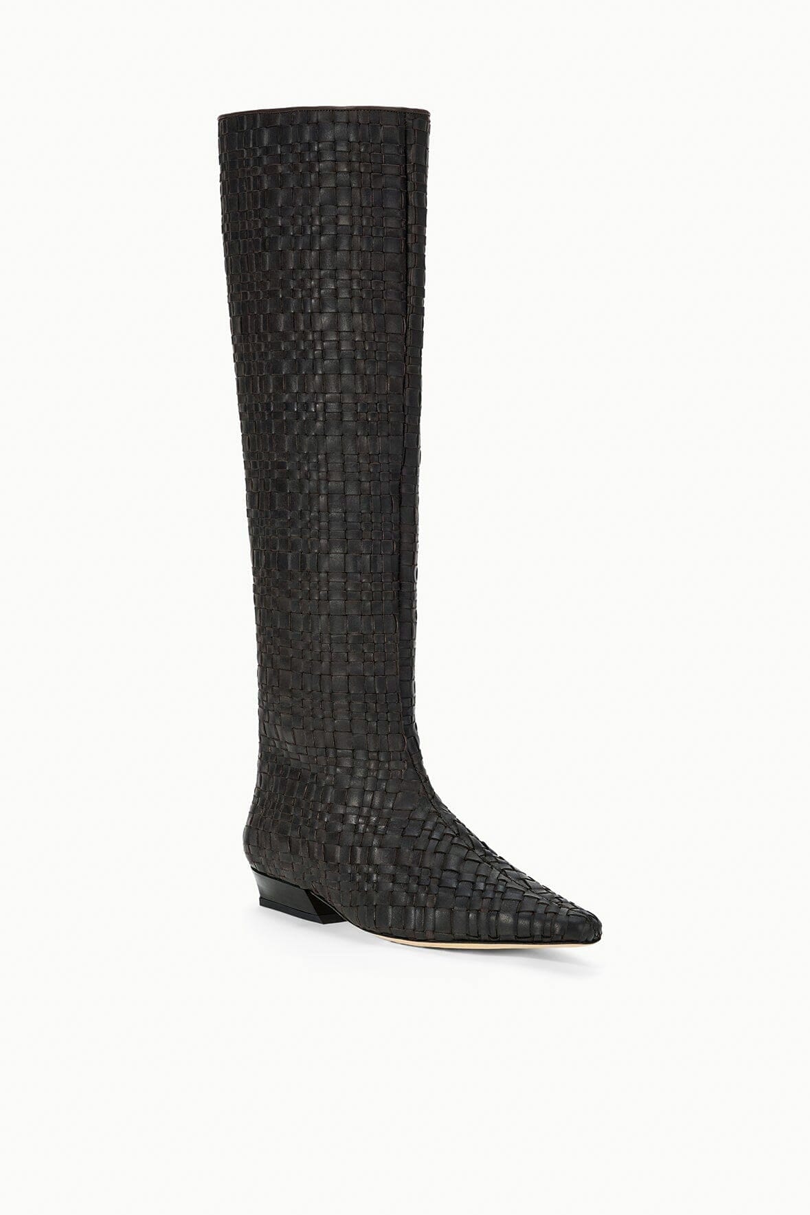 STAUD | Wally Flat Boot Espresso Woven