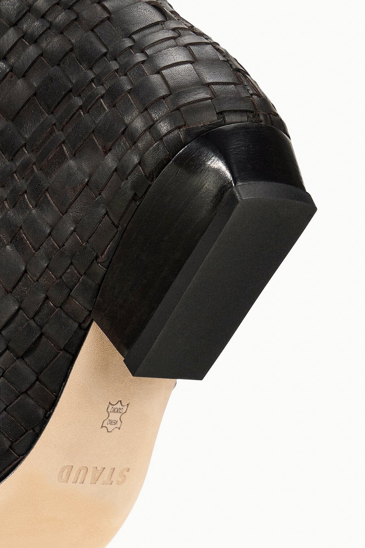 STAUD | Wally Flat Boot Espresso Woven