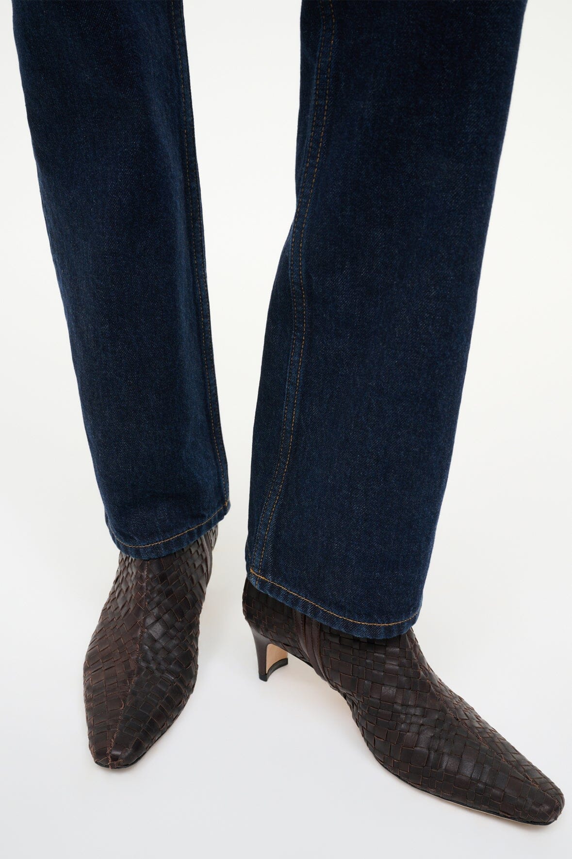 STAUD | Wally Ankle Boot Espresso Woven