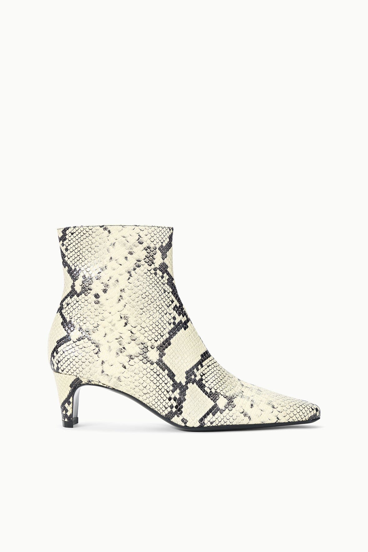 STAUD | Wally Ankle Boot White Snake