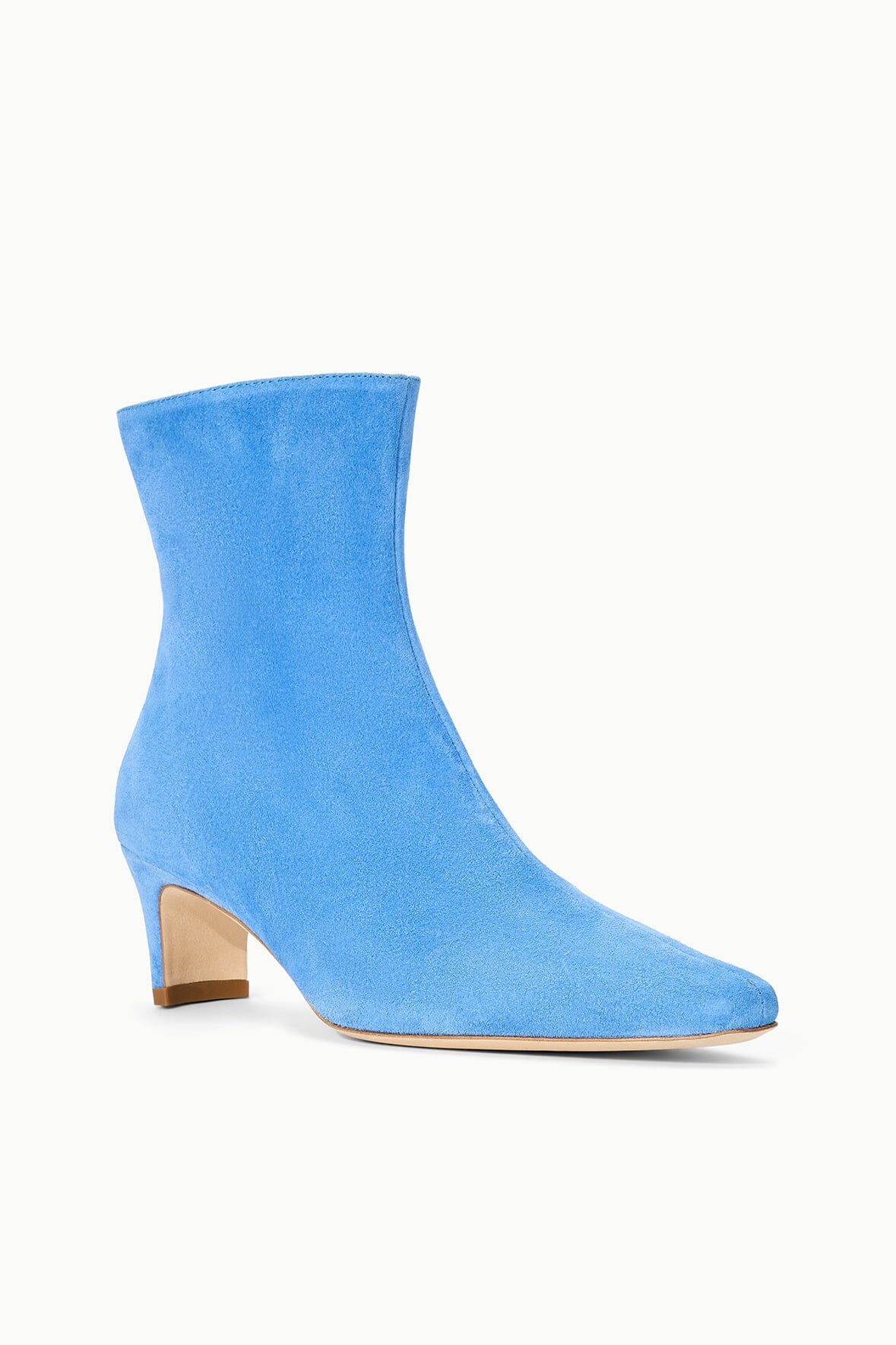 STAUD | Wally Ankle Boot Blue Suede