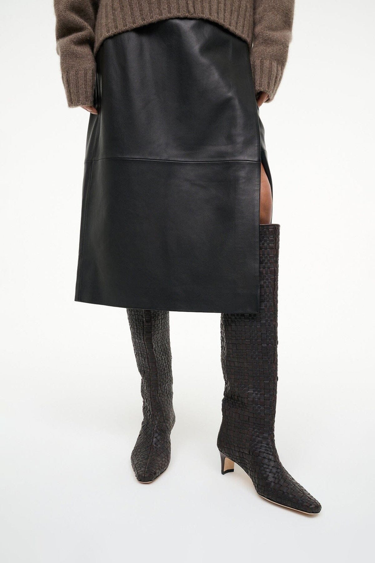 STAUD | Wally Boot Espresso Woven