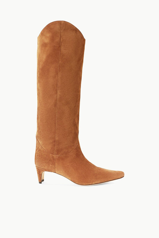 STAUD | Western Wally Boot Tan Suede