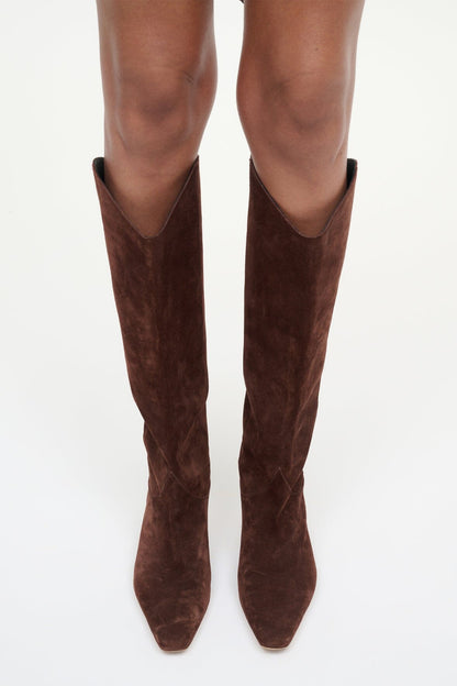 STAUD | Western Wally Boot Mahogany