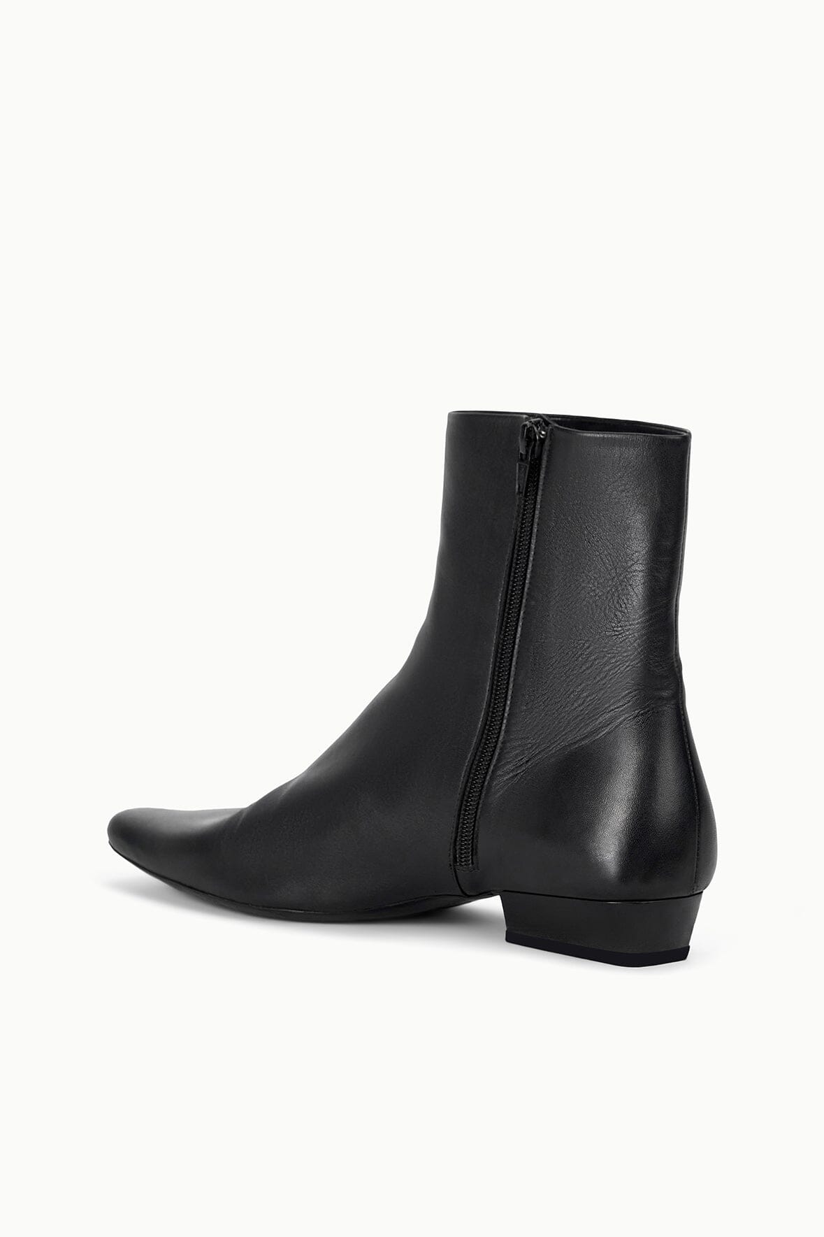 STAUD | Wally Flat Ankle Boot Black