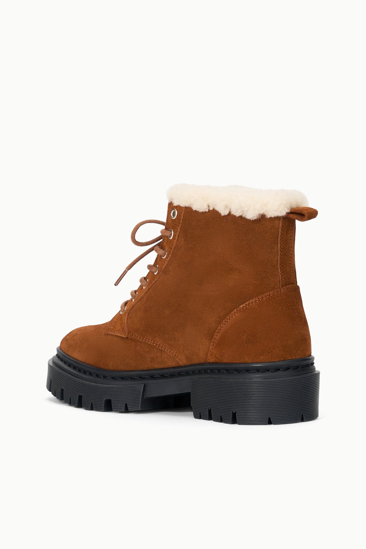 STAUD | Henry Combat Boot Tabac Suede