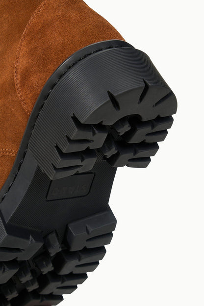 STAUD | Henry Combat Boot Tabac Suede