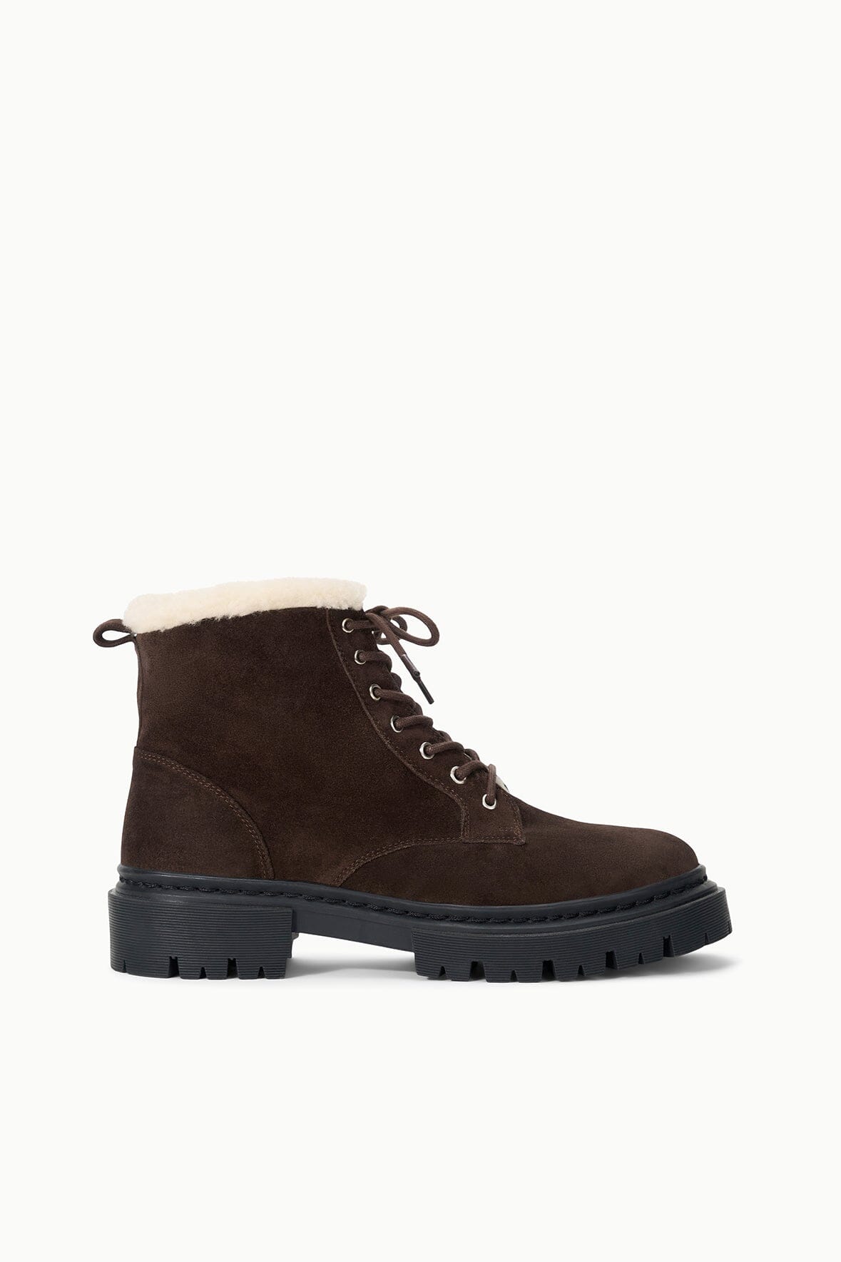 STAUD | Henry Combat Boot Espresso Suede