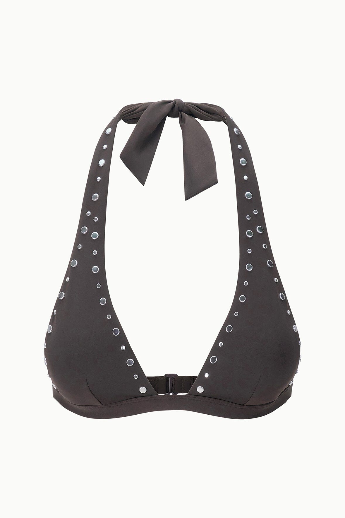 STAUD | Irina Bikini Top Espresso Studs