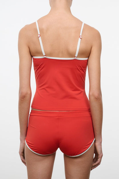 STAUD | Cleo Tankini Top Tomato