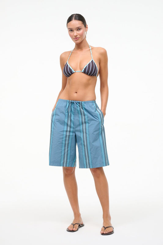 STAUD | Lido Triangle Bikini Top Redondo Stripe