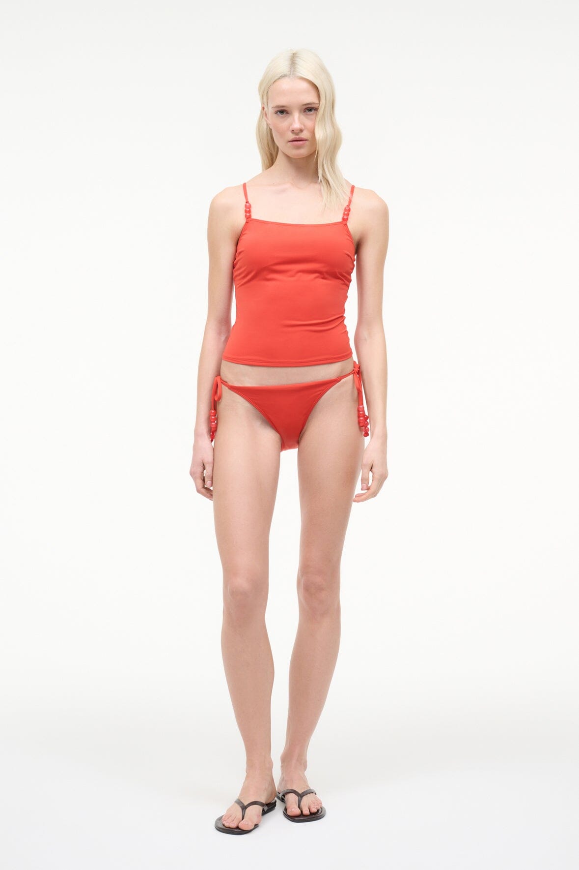 STAUD | Cleo Tankini Top Flame