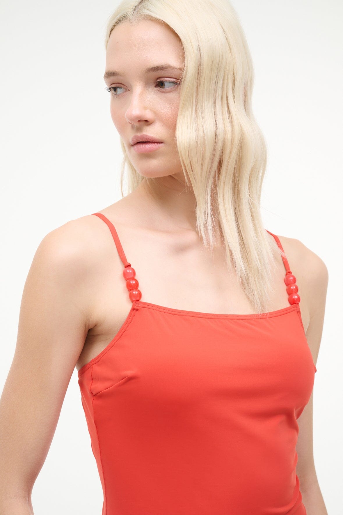 STAUD | Cleo Tankini Top Flame