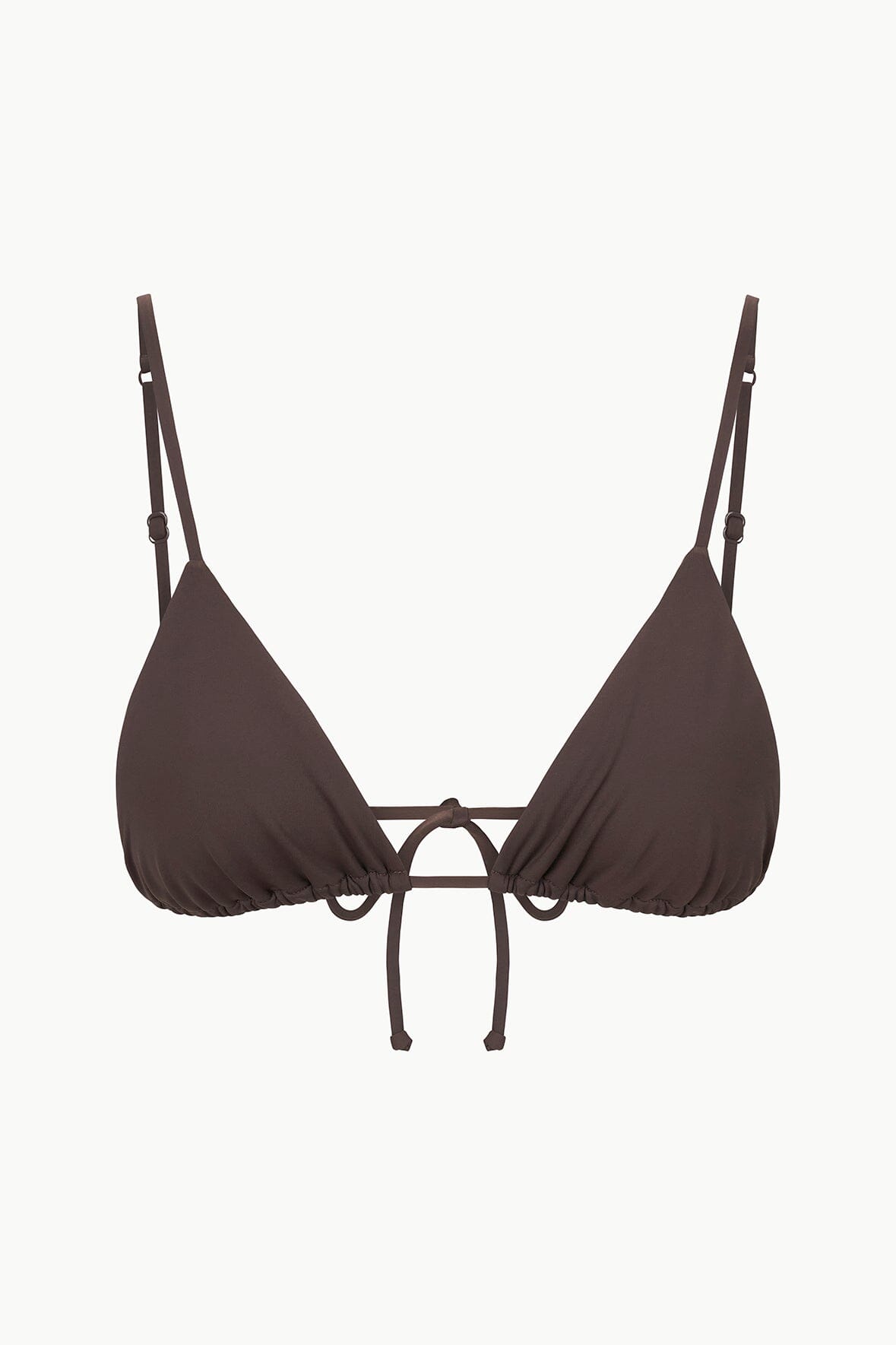 STAUD | Alexis Bikini Top Dark Chocolate