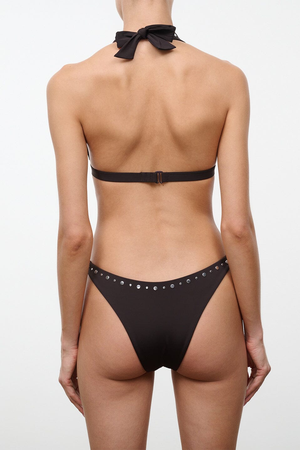 STAUD | Dana Bikini Bottom Espresso Studs
