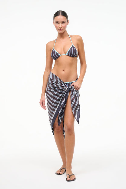 STAUD | Romee Sarong Redondo Stripe