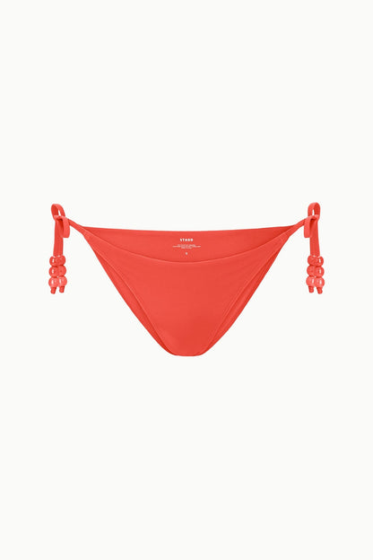 STAUD | Sisley Side Tie Bikini Bottom Flame