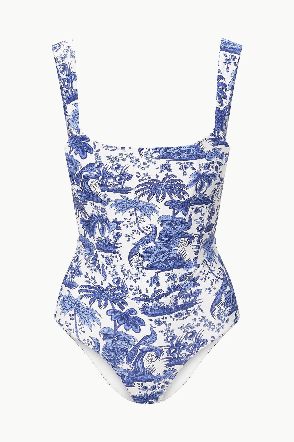 STAUD | Adelaide One Piece Blue Toile