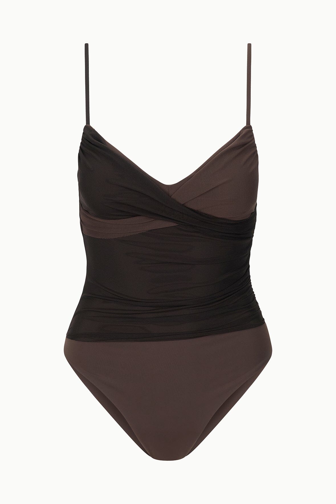STAUD | La Mer One Piece Espresso Dark Chocolate